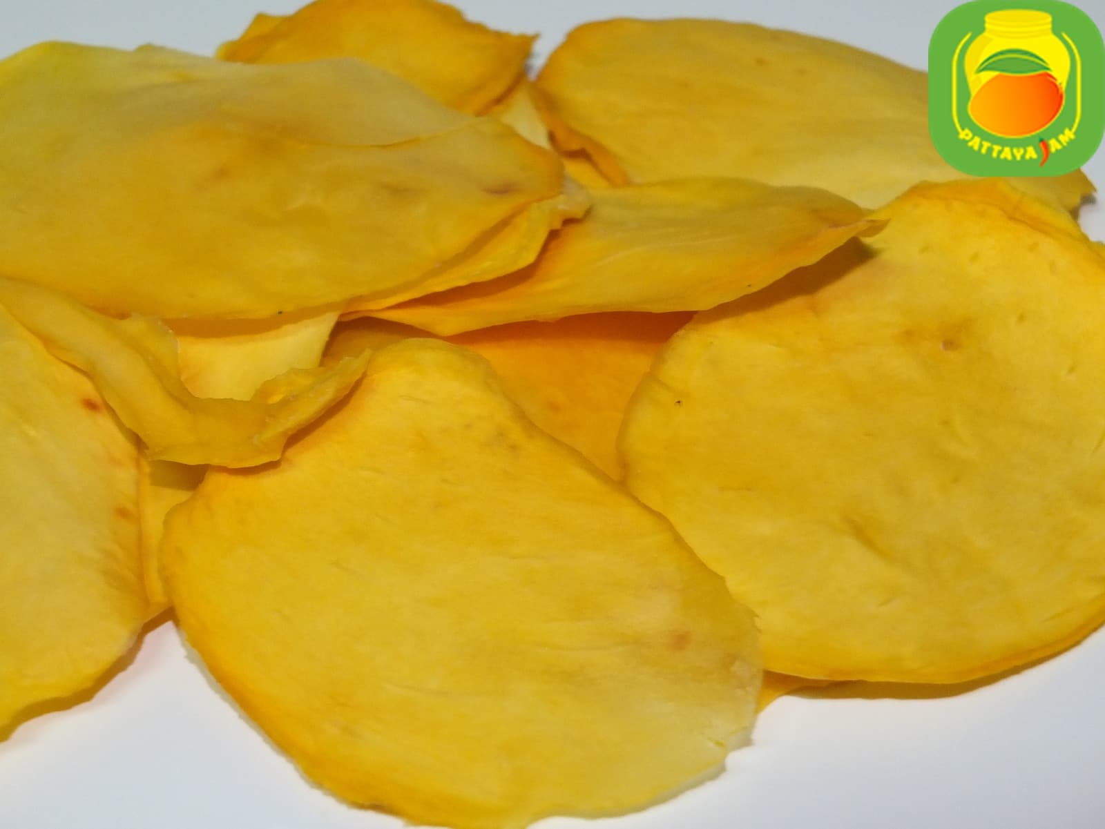 Вяленый или сушеный тонкий манго - чипс, без сахара